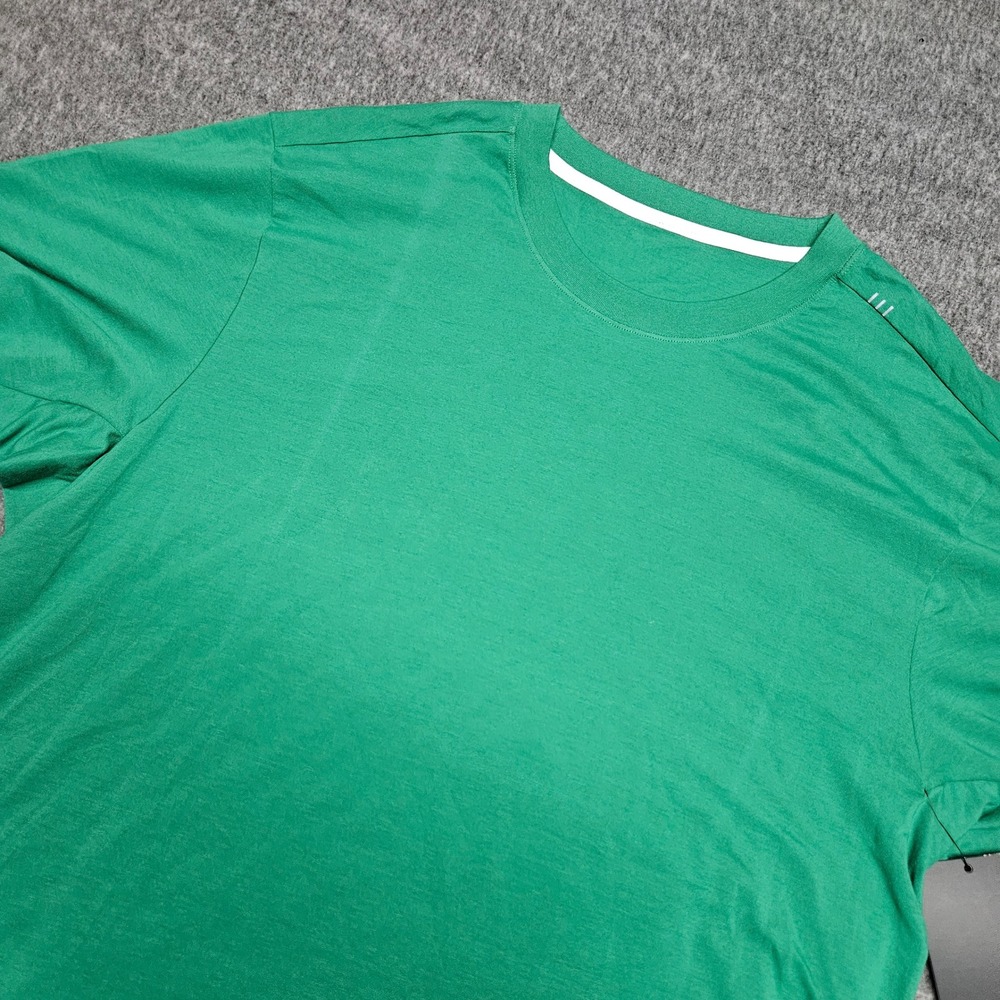 Lululemon Zeroed In Short Sleeve Mens XXL Green Athletic Tee